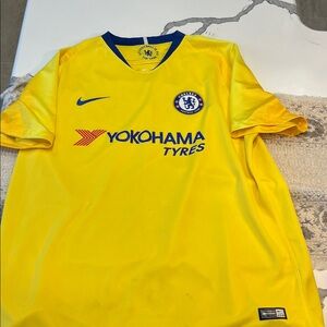 Nike Chelsea FC Bright Yellow Soccer Jersey